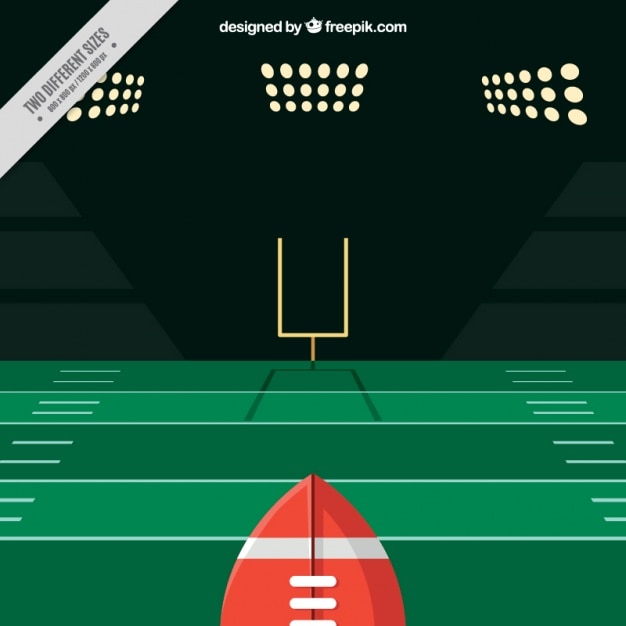 American football game background in flat
design