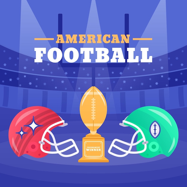 Premium Vector | American football illustration