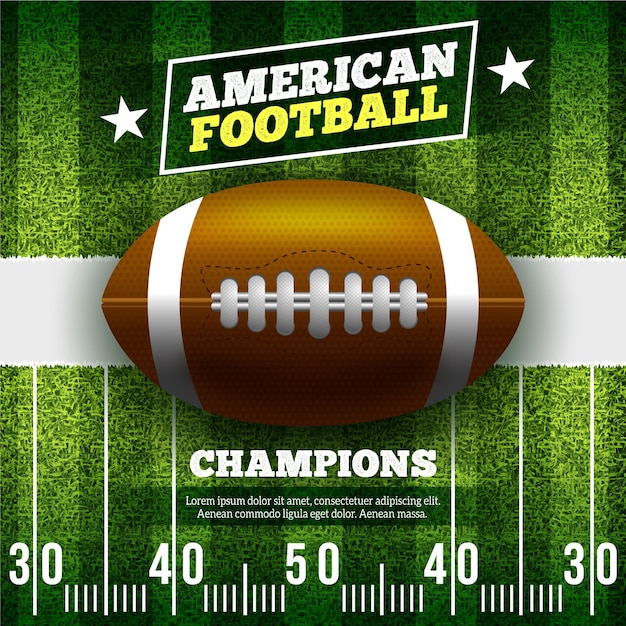 Free Vector | American football illustration