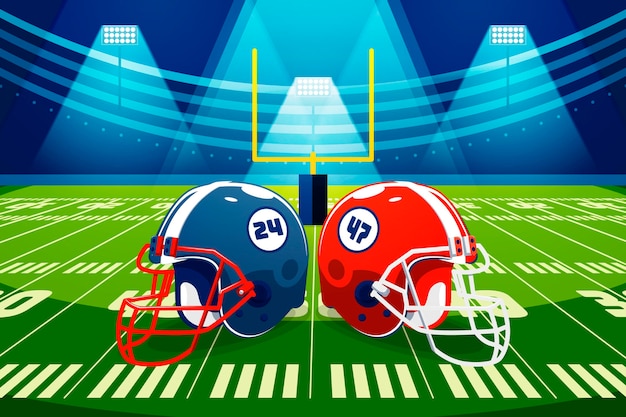 Premium Vector | American football illustration