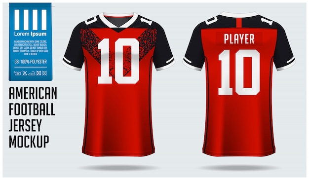 Download Premium Vector American Football Jersey Or Football Kit Template