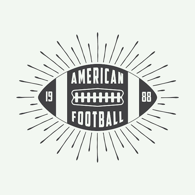 American football logo Vector | Premium Download