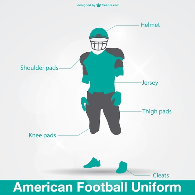 Download Free Vector American Football Uniform