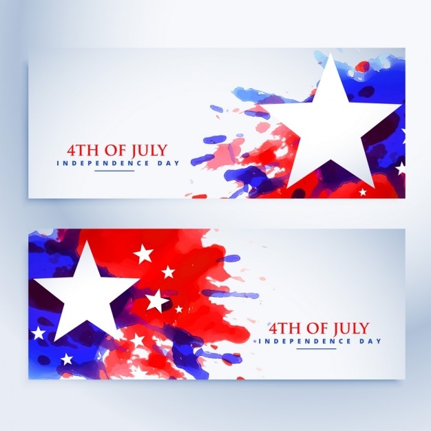 Download American grunge flag banners set Vector | Free Download