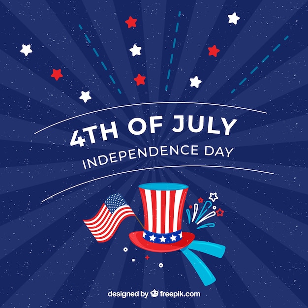 Download American independence day with flat design | Free Vector