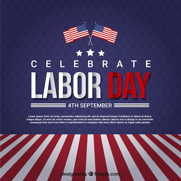 American labor day background