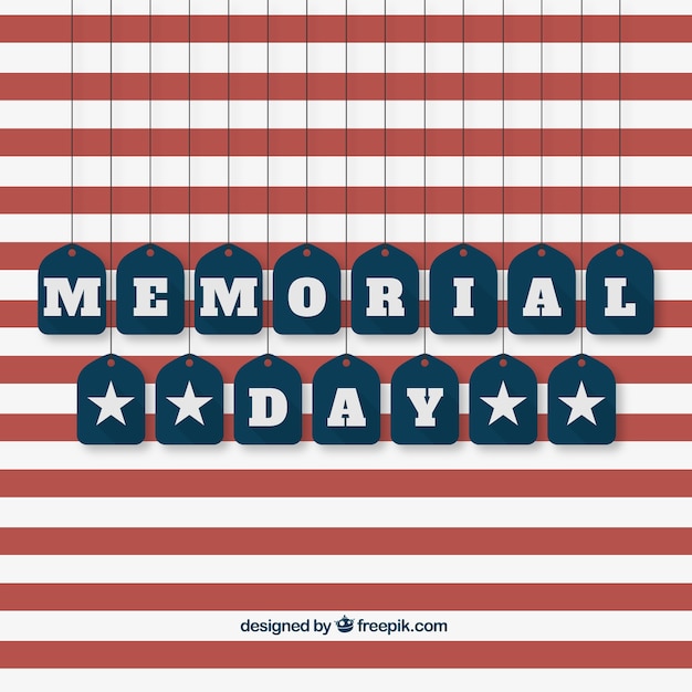 American memorial day background