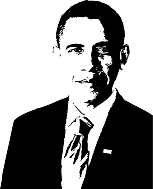 アメリカの社長の肖像画 ベクトル イラスト 無料のベクター