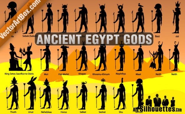 Ancient egypt gods | Free Vector