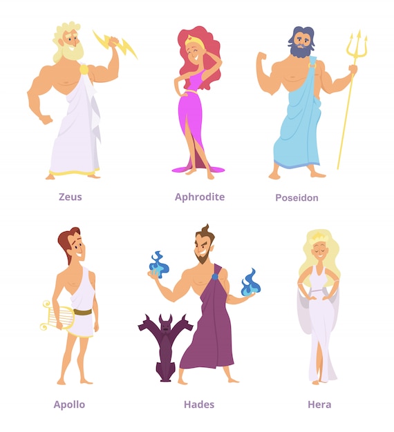 gods of olympus hades aphrodite athena zeus