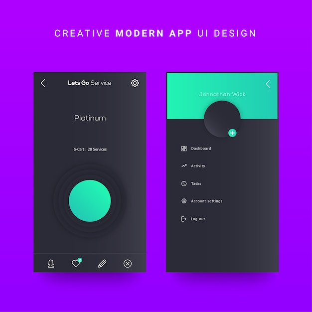 Download Premium Vector | Android mobile app ui, ios mobile ...