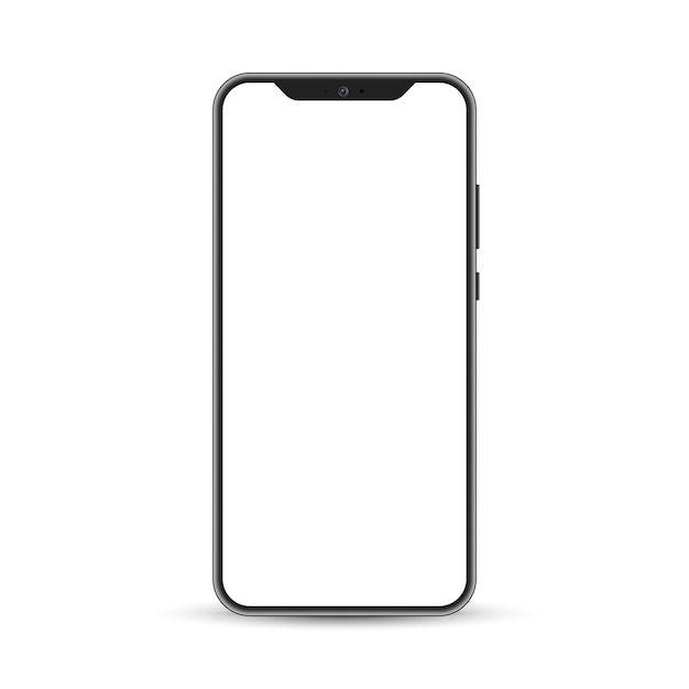Premium Vector | Android phone flat outline mockup