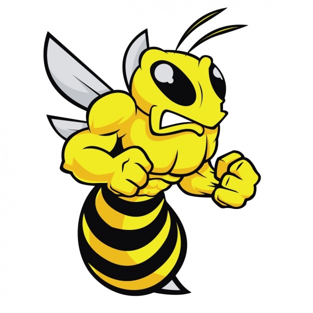 Download Free Vector | Angry bee design