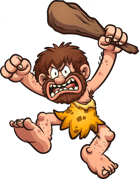 Premium Vector Angry Caveman Illustration   Angry Caveman Illustration 6460 625 