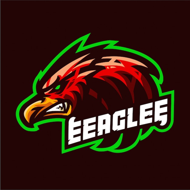 Premium Vector Angry Eagle Mascot Logo