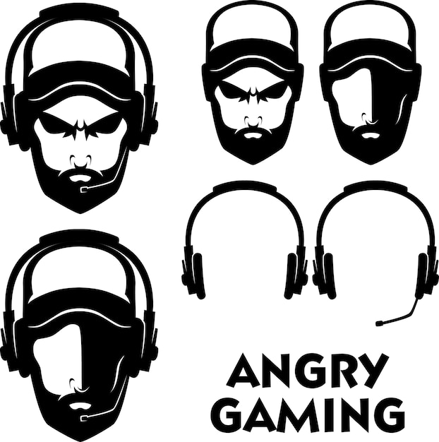Download Free Angry Gaming Logo Premium Vector Use our free logo maker to create a logo and build your brand. Put your logo on business cards, promotional products, or your website for brand visibility.