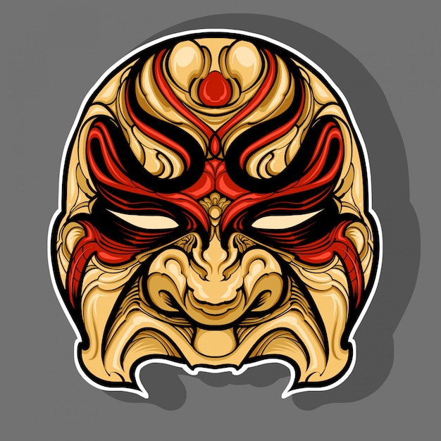 Download Premium Vector | Angry mask for halloween
