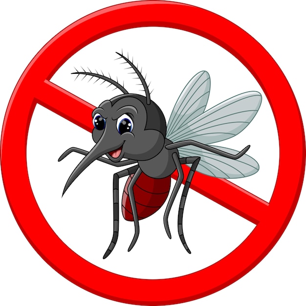 Premium Vector | Angry mosquito cartoon