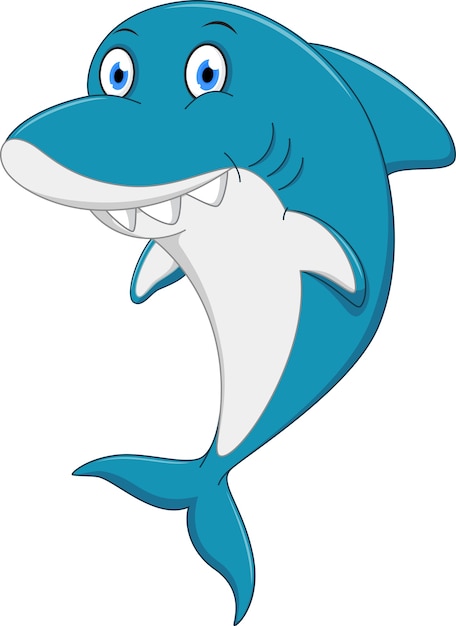 Premium Vector | Angry shark cartoon