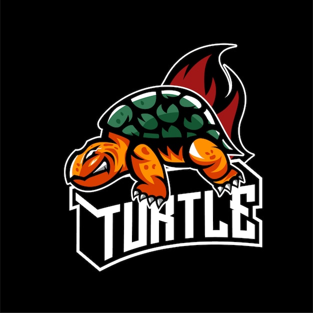 Premium Vector | Angry turtle mascot logo