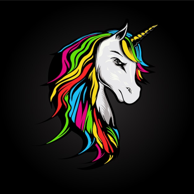 Download Angry unicorn illustration | Premium Vector
