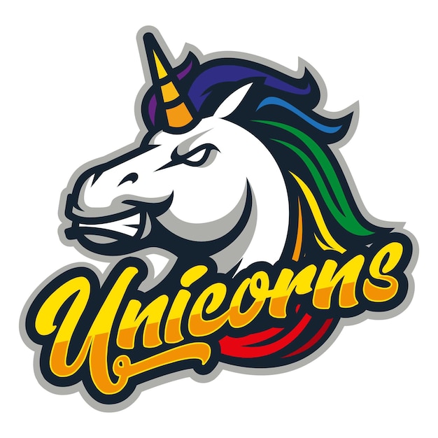 Download Premium Vector | Angry unicorns sport