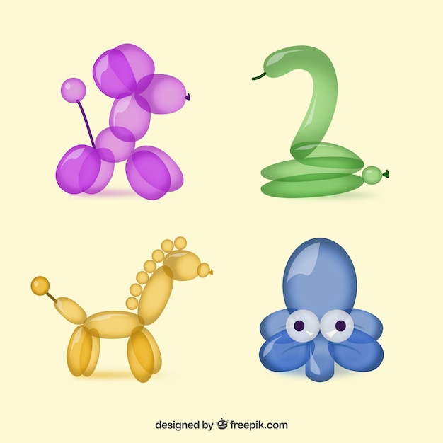 Download Animal balloons | Free Vector