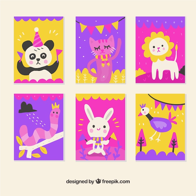 Animal cards collection