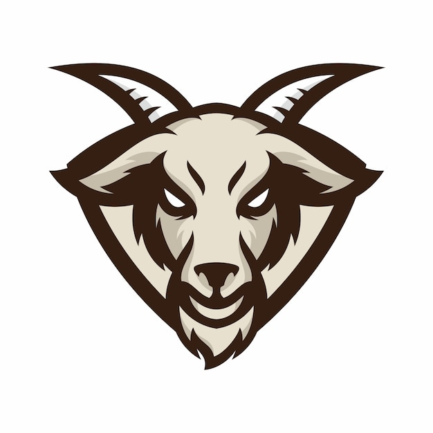 Animal head - goat - vector logo/icon illustration mascot ...