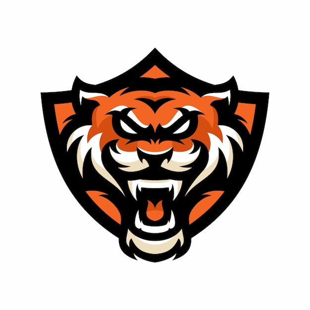 Animal head - tiger - vector logo/icon illustration mascot ...