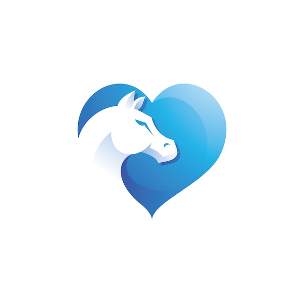 Download Free Animal Horse Head And Love Heart Logo Premium Vector Use our free logo maker to create a logo and build your brand. Put your logo on business cards, promotional products, or your website for brand visibility.