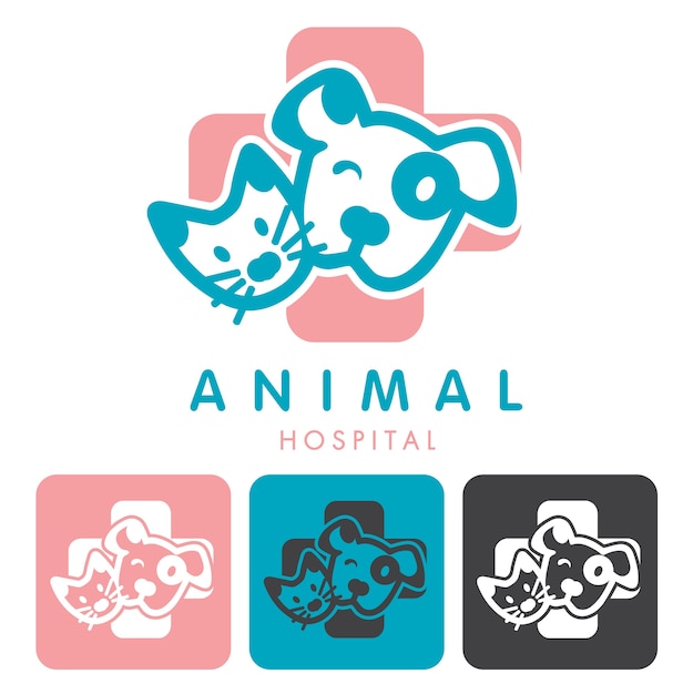 Download Animal hospital logo | Premium Vector