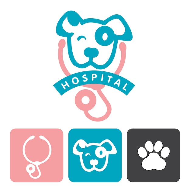 Download Animal hospital logo Vector | Premium Download