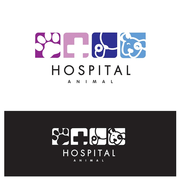 Download Animal hospital logo | Premium Vector