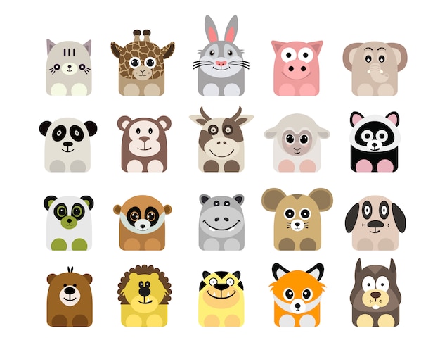 Animal icons collection