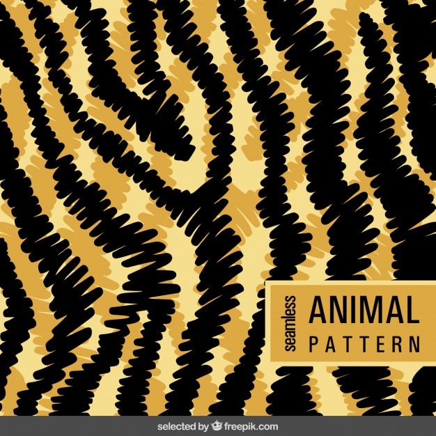 Download Animal pattern in doodle style | Free Vector