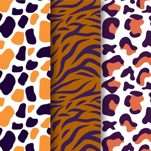 Download Free Vector | Animal texture pattern pack