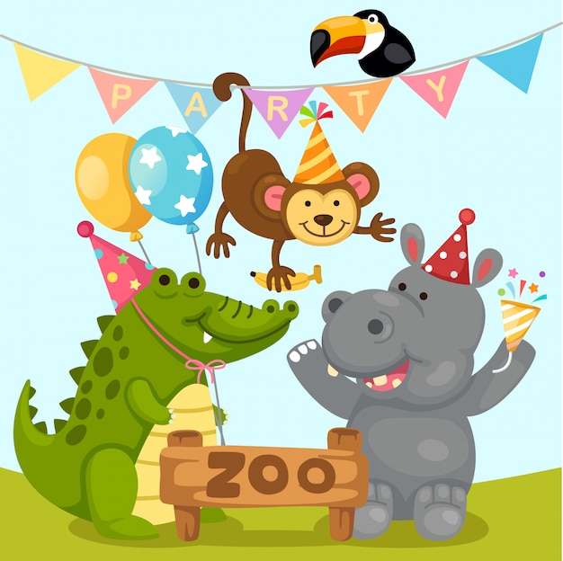 Download Animal zoo vector Vector | Premium Download