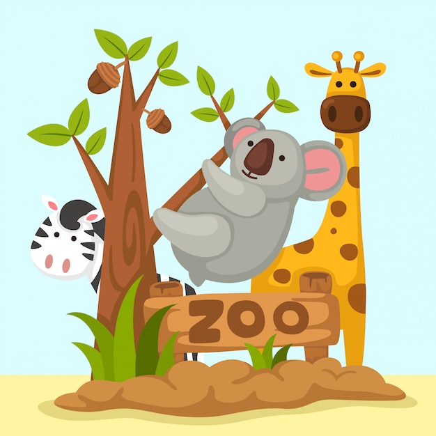 Download Animal zoo vector Vector | Premium Download