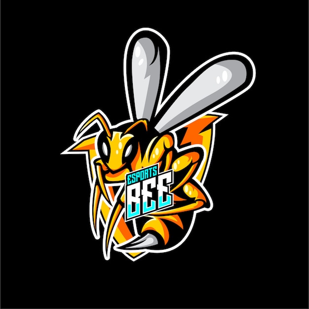 Download Animals bee logo sport style | Premium Vector