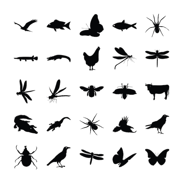 動物の絵文字コレクション プレミアムベクター