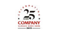 Premium Vector Anniversary 25th Company Logo Design