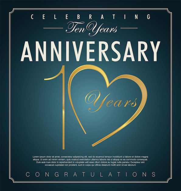 Anniversary background | Premium Vector