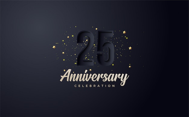Anniversary celebration background. | Premium Vector