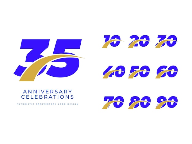 Premium Vector Anniversary Celebration Logo Colletions Template