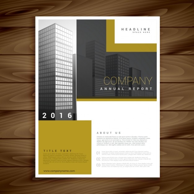 Annual report brochure template for your\
company