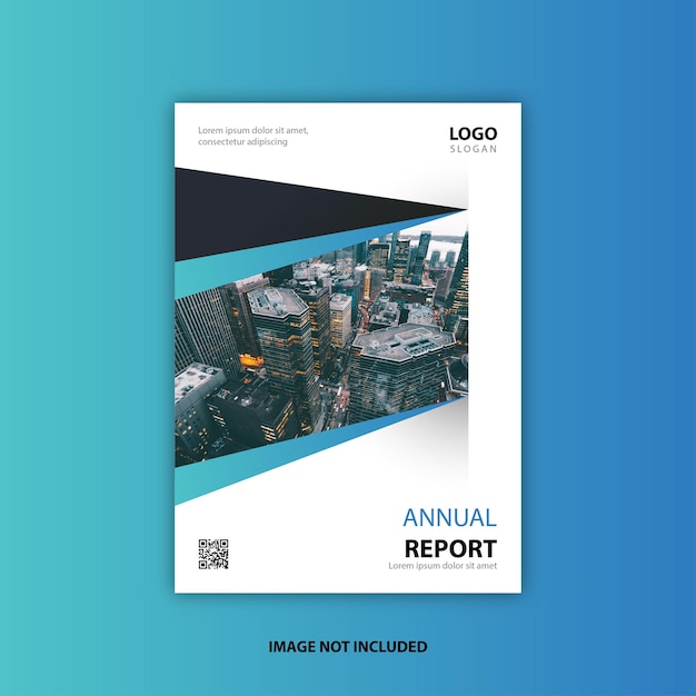 Premium Vector | Annual report cover design templat