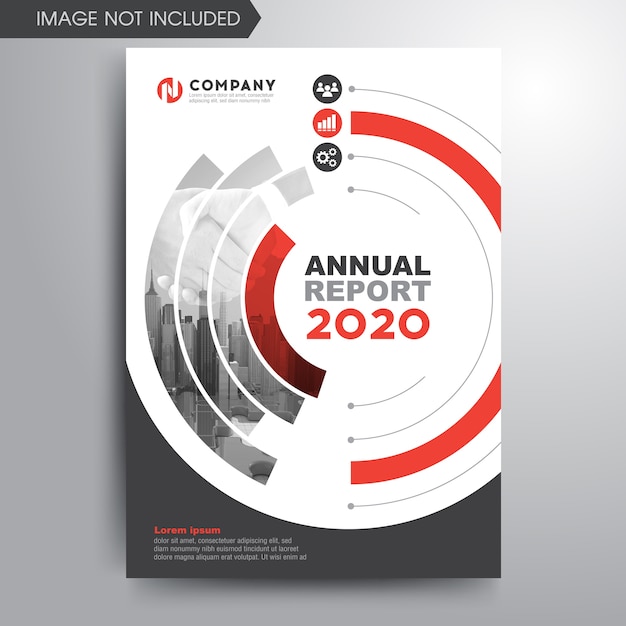 Download Free Annual Report Cover Template Red Gray Circle Shapes Premium Vector Use our free logo maker to create a logo and build your brand. Put your logo on business cards, promotional products, or your website for brand visibility.
