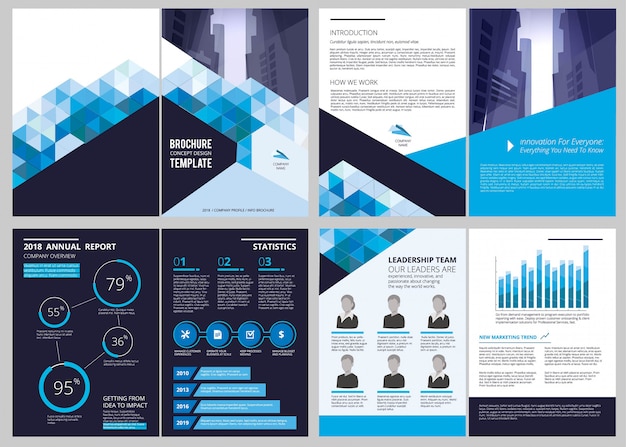 Download Premium Vector Annual Report Template Simple Document Financial Magazine Cover Business Brochure Design Layout PSD Mockup Templates