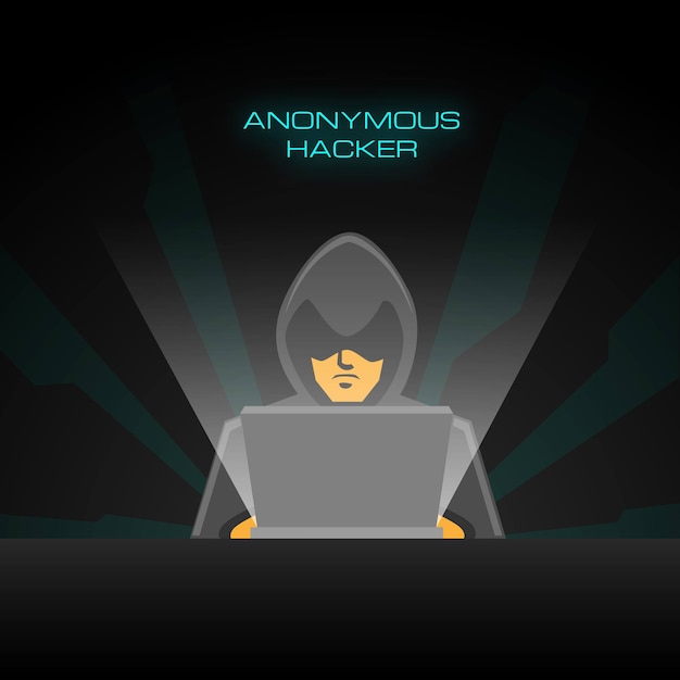 Premium Vector | Anonymous Hacker Background